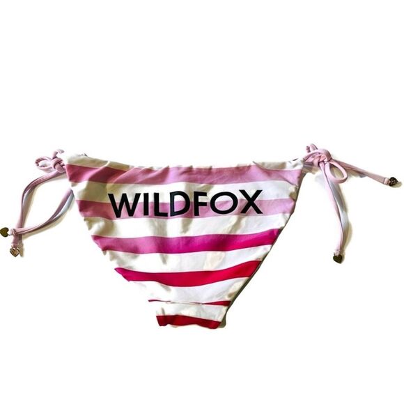 WILDFOX Swim American Girl Bikini Bottom Reversible Swimsuit Rare Vintage Flag M - Picture 4 of 16